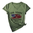 thumbnail image 5 of 250th Anniversary USA Shirt USA Womens T Shirts Graphic Flag Independence Days Tees BK7 Top L, 5 of 5