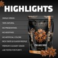 thumbnail image 6 of 5Senses Star Anise Whole Pods | Anís Estrellado | Sonic Essence | Single Origin, Non-GMO, Fairtrade| Aromatic Oriental Spice with Sweet Licorice Flavor (1.75oz/50g), 6 of 7