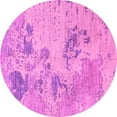 thumbnail image 1 of Ahgly Company Indoor Round Abstract Pink Modern Area Rugs, 8' Round, 1 of 4