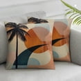thumbnail image 3 of Acheng Palm Leaves with Lush Branches and Leaves Tropical Jungle Palm Leaves Short Plush Pillowcase Set of 2 White, 3 of 7