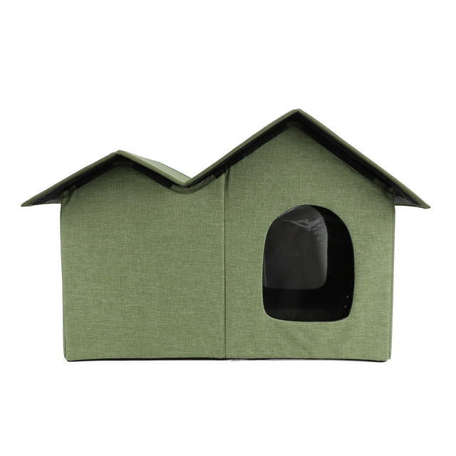 Maison pour Chat à Grand Espace au Design Fermé, Maison Grotte pour Chat Portable et Pliable Fermée pour Animaux d'Intérieur, Maisons Extérieures pour Chats Sauvages, Chien, Chat, Maison Extérieure Intérieure Étanche