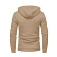 thumbnail image 4 of Baqcunre 2023 Fashion Long Sleeve Solid Zip Up Hooded Sweatshirt Jacket Streetwear With Zip Pocket,M,Hoodies For Men,Mens Sweatshirt,Zip Up Hoodie,Men'S Fashion Hoodies & Sweatshirts,,Khaki, 4 of 5