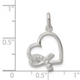 thumbnail image 2 of 925 Sterling Silver Coeur Sensibilisation Ruban Cubique Zircone Cz Collier Pendentif Conscientes Amour, 2 of 6