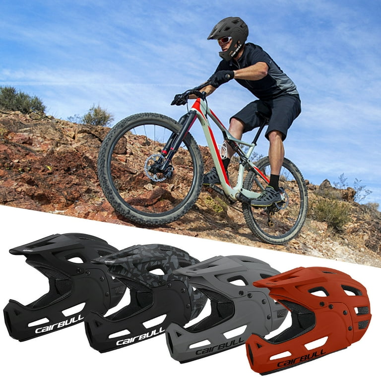 Full Face Bike Helmet Adult Cycling Helmet with Detachable Chin Guard and Visor for Mountain Biking Walmart