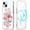 Summer Flower, variant on Clear Magnetic Case for iPhone 12 Mini 5, 4", Compatible with Magsafe, Cute Summer Seashell Coconuts Hibiscus Pattern for Girls Women, Slim Soft TPU Anti-Scratch Shockproof Protective Cover