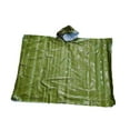 thumbnail image 2 of Abbracc Poncho de Pluie d'Urgence Léger Imperméable pour Camping Randonnée en Plein Air Vert, 2 of 9