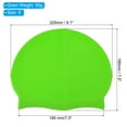 thumbnail image 2 of Uxcell Silicone Swim Cap, Waterproof Swimming Hat Non-Slip Adult Swim Caps for Women and Men, Fluorescent Green 2 Pcs, 2 of 6