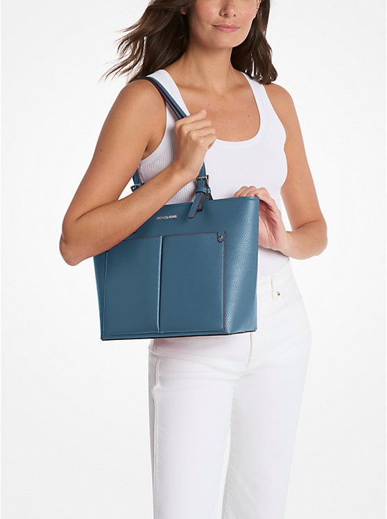 めじぇど　604545 Michael Kors Women's Jet Set Medium Vegan Leather Top Zip Pocket
