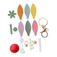 thumbnail image 4 of Rongfmy DIY Sewing Keychain Kit Colorful Car Key Chain Party Favors Bag Charm Making Multicolor, 4 of 9