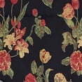 thumbnail image 4 of RLF Home Luxurious Modern Design Classic Garland Regal Style Window Valance 50" x 17" Black, 4 of 4