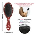 thumbnail image 6 of Red Christmas Deer and Tree Pattern Hair Brush,Girls Detangling Hair Brush,Glide Through Tangles with Ease for Wet & Dry Hair,8.8"X2.8", 6 of 7