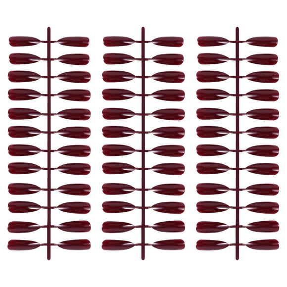 OULII 72Pcs Fancy Dress Nail Long Women False Nails Nail Art Design for Girls Parties