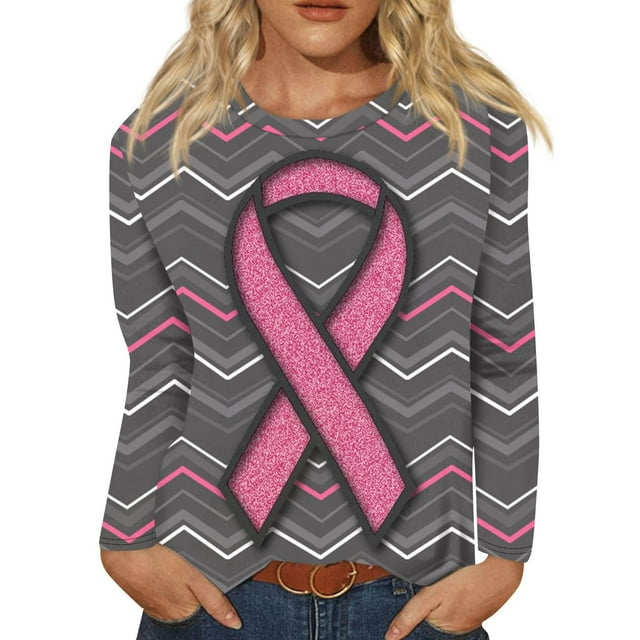 Jindong Breast Cancer Awareness T Shirts Reast Cancer Awareness Shirts Ribbon Support Breast Cancer Awareness Shirt