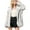 White-Coat, variant on Qetyuw Womens Faux Fur Cardigan Winter Warm Long Sleeve Open Front Coat Chunky Casual Cardigans Jacket