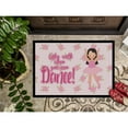 thumbnail image 3 of Carolines Treasures BB5388MAT Ballet Long Dark Hair Door Mat Indoor Rug or Outdoor Welcome Mat 18x27 Doormat  27"L x, 3 of 4