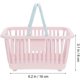 thumbnail image 2 of Pretend with Bag Sundries Supplies Kids Portable for Shower Toiletry Bathroom , Containers Dorm Home Bin Pantry Mini Pink Girl Handles Basket Toddlers, 2 of 5