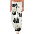 Biziza Halloween Pajama Pants for Women Cute Coffee Cup Graphic Loose