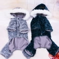 thumbnail image 6 of Naiyafly Dog Winter Coat Hoodie Pet Clothes Winter Warm 4- Legs Jumpsuit Thicken, 6 of 8