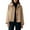 Beige, variant on Cnbwig Fashion Fall Coats for Women Solid Color Lapel Jacket Lightweight Button Down Lapel Stylish Outerwear Cropped Coat Spring Trendy Coat Outerwear A-Khaki L
