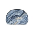 thumbnail image 7 of Portable Bags Clutch Pouch Zipper Smooth Built-In Compartment For Travel Vacation Business Camping Steelblue Marble_4, 7 of 7