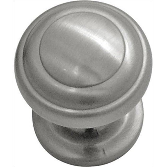 1 In. Zephyr Satin Nickel Cabinet Knob