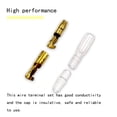 thumbnail image 3 of Tssuoun Pack of 200 Electrical Female Male Wire Connector Insulated Terminal Caps Assorted Kit Crimping Accessories Replacing Parts, 3 of 8