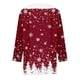 thumbnail image 3 of MHFRRA Blusa Estampada de Manga Larga con Cuello Rojo, 3 of 4