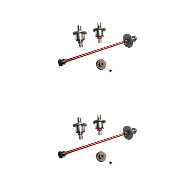 Juego de eje de transmisión Vogacara Metal piezas de coche RC para Wltoys Upgrade 1:14 conjunto