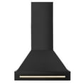 thumbnail image 2 of ZLINE 30" Black Stainless Steel Range Hood with Gold Handle (BS655-30-G), 2 of 2