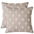 thumbnail image 2 of Juego de 2 fundas de almohada decorativas, funda de almohada de Jacquard rombal, funda de cojín cuadrada suave para sofá, cama, dormitorio, coche, sala de estar JFHHH pequeña, 2 of 5