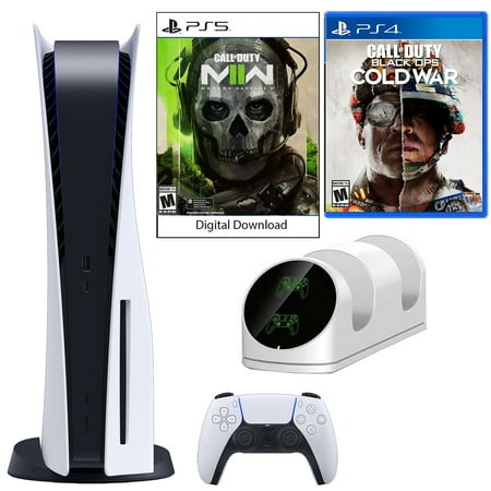 Sony PlayStation 5 Core COD: Modern Warfare II Console with COD: Cold War and Dual Charging Dock