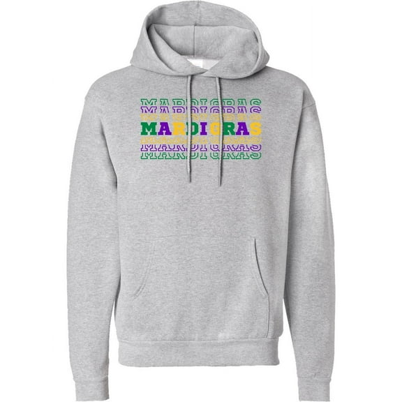 Inktastic Mardi Gras Mirror Words Adult Hoodie Sweatshirt