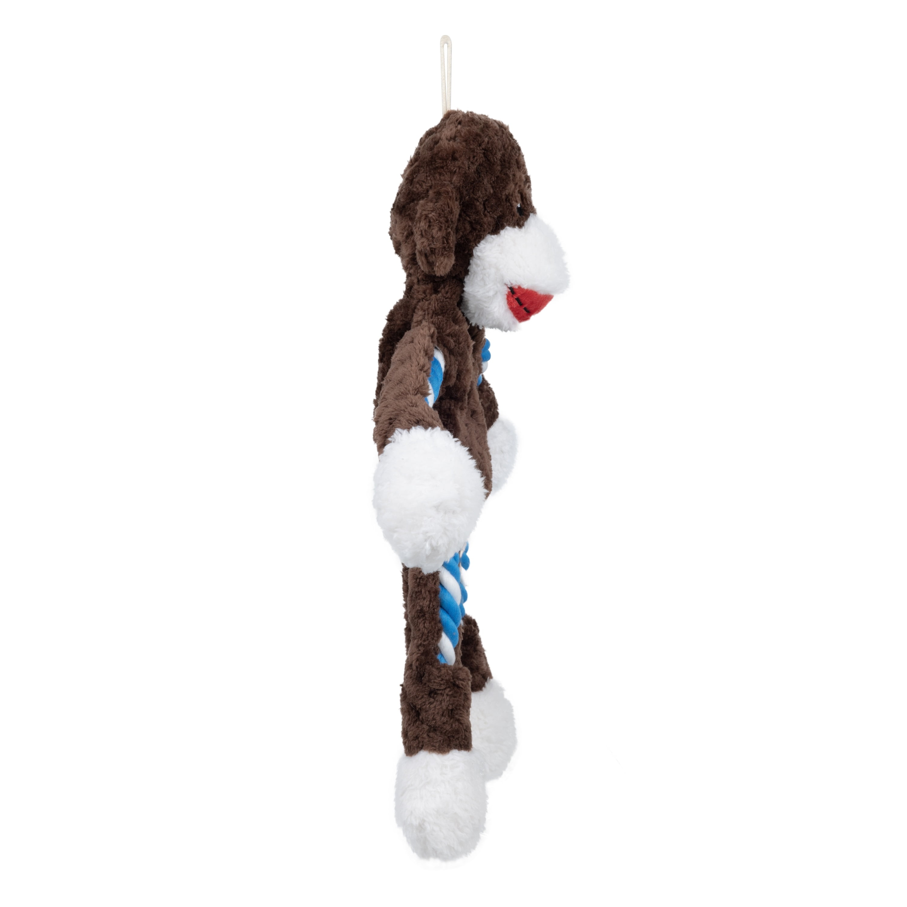 Woozapet Minimalist Squeaky Interactive Dog Toy Monkey