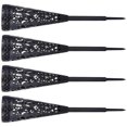 thumbnail image 3 of Grave Flower Holder 4Pcs Abs Material Black Conical Shape for Cemetery, 3 of 9