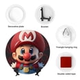 thumbnail image 5 of Lsque Mario Pattern Ceramic Decorative Plate Decorative Plates with Display Stand Personalized Porcelain Plate Ceramic Ornaments for Wall Hanging Decoration-8in, 5 of 6