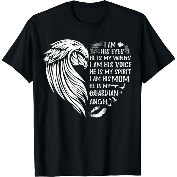My Son Is My Guardian Angel Tee I Am His Mom, Grief T-Shirt
