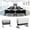 White-47.2in, variant on Conference Table with Cable Managements,Mobile Folding Conference Tables with Wheels,Modular Conference Room Tables for 2-16 Person,Training Meeting Desk for Office School Seminar