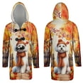 thumbnail image 3 of Happy Thanksgiving Bichon Frise Give Thanks Fall Beanie Scarf Welcome All Over Print 3D Hooded Duffle Toggle Coat Bichons Dog Lovers Gifts Idea - 00020, 3 of 6
