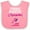 Pink and White, variant on Inktastic Future Forensic Scientist in Training Girls Baby Bib