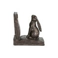 thumbnail image 4 of Creative Co-op EC0148 Serre-Livres en Résine Rustique Lapin sur Livre (Ensemble de 2 Pcs), Bronze, 4 of 7