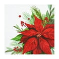 thumbnail image 2 of Christmas Multi Color Poinsettia Paper Luncheon Napkin, 13" x 13", 18 Count, Tableware Sets, Holiday Time, 2 of 5