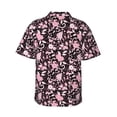 thumbnail image 4 of Xecao Daisies Flowers print Hawaiian shirt - a stylish short-sleeve button-down for men, perfect for casual beach and tropical outings., 4 of 9