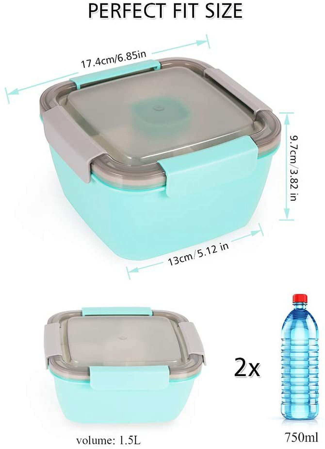 Freshmage Salad Lunch Container To Go Review and Demonstration.52