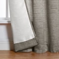 thumbnail image 2 of Mainstays Como Textured Light Filtering Indoor Curtain Panel Pair, Set of 2, 37” W x 84”L, Brown, 2 of 9