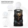 thumbnail image 3 of Sikiie Vintage Ornate Skull Basketball Jersey Reversible Men's Mesh Athletic Sports Shirts Training Practice S-4XLSmall, 3 of 6