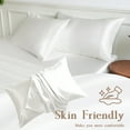 thumbnail image 6 of LIFCOM Satin Pillowcase with Envelope Closure,Standard, White，（2 Count）, 6 of 6