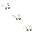thumbnail image 4 of yingyy 1/2/3/5 2 Pièces Rideau Tieback Ronde Polyester Remplacement Simple Style Ménage Cuisine Parasol Drapé Fixation Fixation Bronze 3PCS, 4 of 6