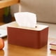 thumbnail image 4 of Caja de pañuelos de escritorio, caja de almacenamiento de papel, caja de papel multifuncional para el hogar, sala de estar, comedor, mesa de café, 4 of 5
