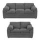 thumbnail image 1 of Sala 3-2 TRINITY Aston 2 piezas ( Sofá, Love Seat ) Gris Tormenta Para Sala, 1 of 8