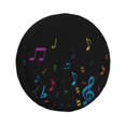 thumbnail image 1 of Balery Color Musical Notes Cubiertas para Neumáticos - Protector Resistente para Neumáticos de Camioneta, SUV, Remolque, Camper y RV-16 inch, 1 of 6